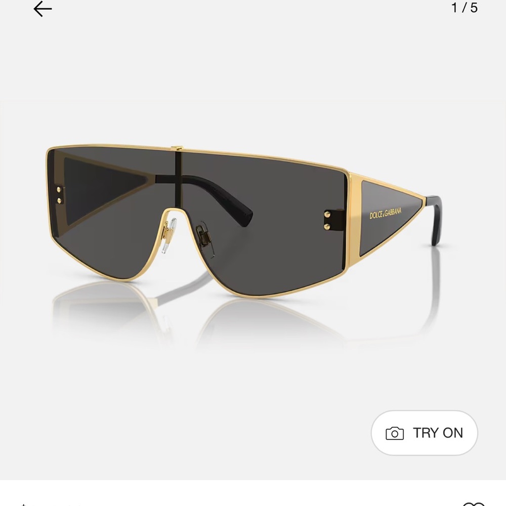 Dolce & Gabbana Gold Frame Sunglasses